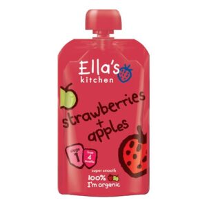 Køb Babymos jordbær & æble 4 mdr Ø online billigt tilbud rabat legetøj