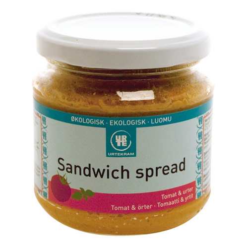 Køb Sandwich spread tomat/urter økologisk 180ml fra Urtekram online billigt tilbud rabat legetøj