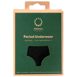 AllMatters Period Underwear High-Waist Light/moderate Size M (1 stk)