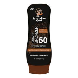 Australian Gold Lotion Sunscreen with bronzer SPF50 - 237 ml.