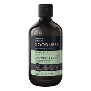 Baylis & Harding Goodness Oud, Cedar & Amber Bath Soak - 500 ml.