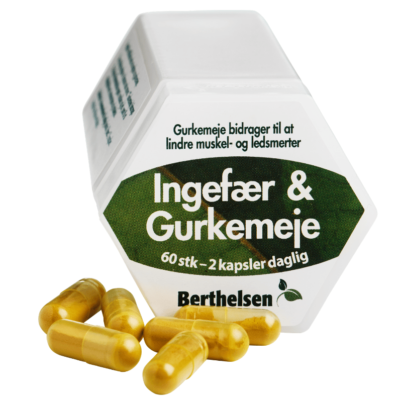 Berthelsen Ingefær & Gurkemeje (60 kaps)