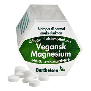 Berthelsen Naturprodukter Vegansk Magnesium - 240 tabl.