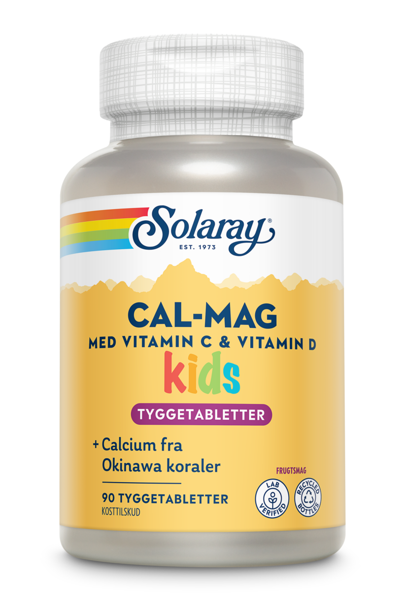 Cal-Mag Kids m. vitamin C og D 90 tabletter