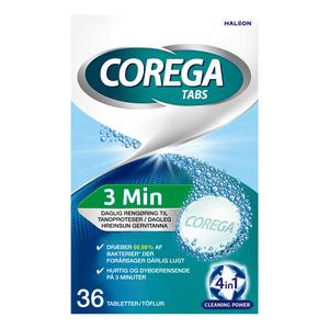 Corega Tabs 3 minutes - 36 stk.