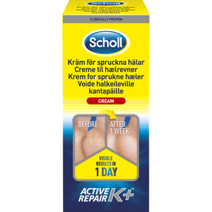 Dr. Scholl's Creme til hælrevner Active Repair K+ - 120 ml
