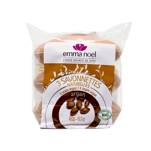 Emma NoÃ«l Argan Sæbe Ø - 3 x 150 g.