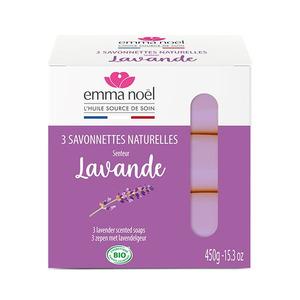 Emma NoÃ«l Lavendel Sæbe - 3 x 150 g.