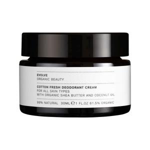 Evolve Organic Beauty Cotton Fresh Deodorant Cream - 30 ml.