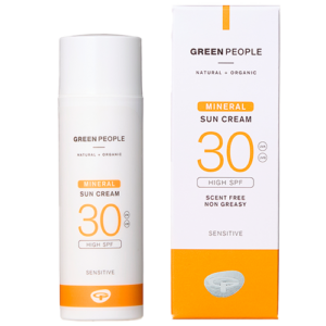 Green People Sun Cream Scent Free Mineral SPF30 Organic (50 g)