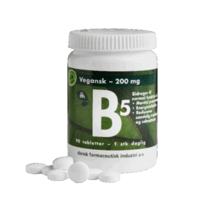 Grønne Vitaminer B5 200 mg Vegansk (90 tabl)