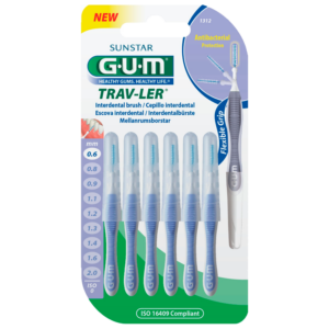 GUM Mellemrumsbørster TravLer Passage 0,6 ( ISO 0) (6 stk)