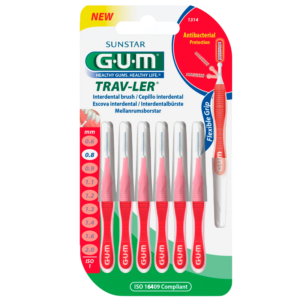 GUM Mellemrumsbørster TravLer Passage 0,8 (ISO 1) (6 stk)