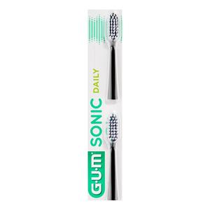 Gum Sonic Daily Børstehoveder Soft Sort - 2 stk.