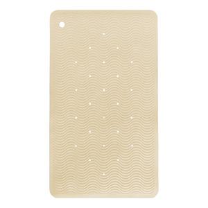 Hevea Bath Mat Wave Long - Sand - 1 stk.
