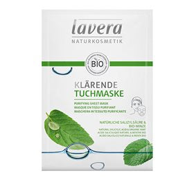 Lavera Sheet Mask Purifying m. mint • 1stk.