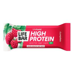 LifeFood Lifebar Protein Raspberry - Øko - 40 g.