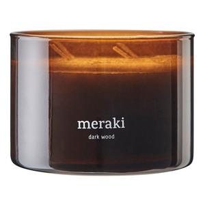 Meraki Duftlys Dark Wood - 340 g.