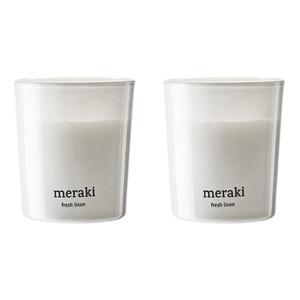 Meraki Duftlys Fresh Linen - 60 g.