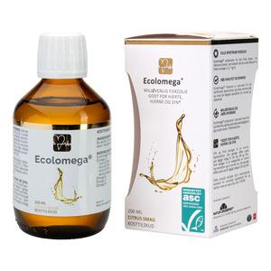 Natur-Drogeriet Ecolomega Fiskeolie Ø - 200 ml.