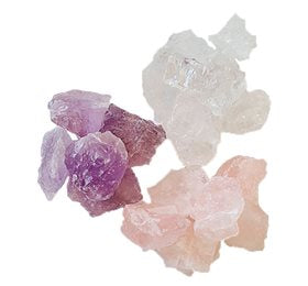 NatureSource Golden Triangle Krystalpakke Rosakvarts, ametyst & bjergkrystal • 600g.