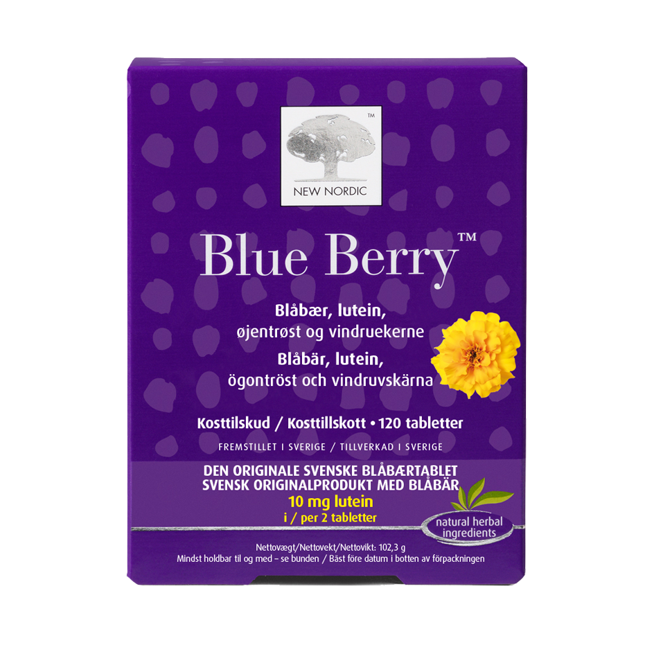 New Nordic Blue Berry Original 120 tabletter
