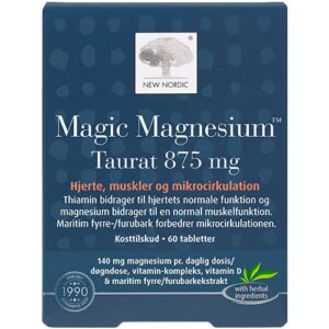 New Nordic Magic Magnesium Taurat 60 tabl.