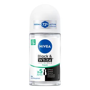 Nivea Black & White Invisible Fresh Deo Roll On - 50 ml.