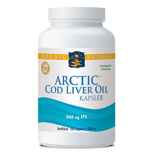 Nordic Naturals Torskelevertran m. citrus Cod liver oil (180 kap)
