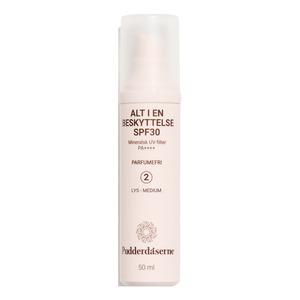 Pudderdåserne Alt i en Beskyttelse SPF 30 002 - 50 ml.