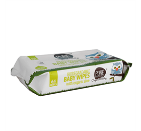 Pure Beginnings Bionedbrydelige Baby vådservietter Aloe Vera Ø (1 pk)