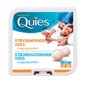 Quies Ørepropper naturlig voks 8 par i æske - 1 æske