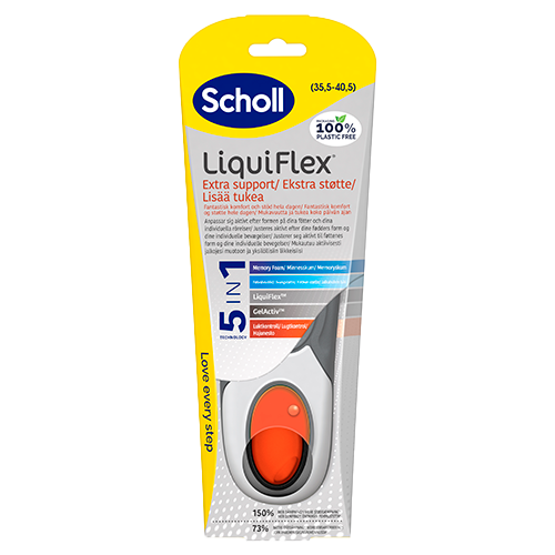 Scholl Insoles Liquiflex Extra Support Size S (1 sæt)