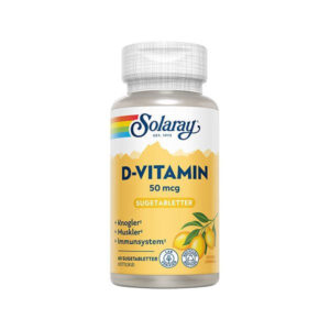 Solaray D-vitamin 50 mcg 60 tab.