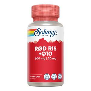 Solaray Rød Ris + Q10 - 60 kaps.
