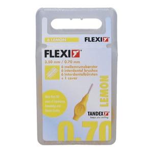 Tandex Flexi Mellemrumsbørste - 6 stk. - 0,70 mm = PHD 1,1 Lemon