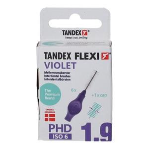 Tandex Flexi Mellemrumsbørste - 6 stk. - 1,20 mm = PHD 1,9 Violet