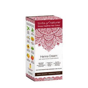 Tints of Nature Henna Cream Hårfarve - 90 ml. - Dark Brown