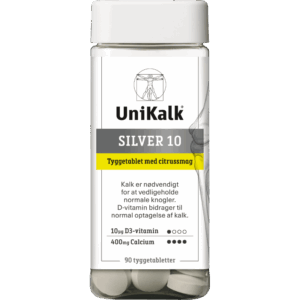 UniKalk Silver 10 (90 tyggetabletter)