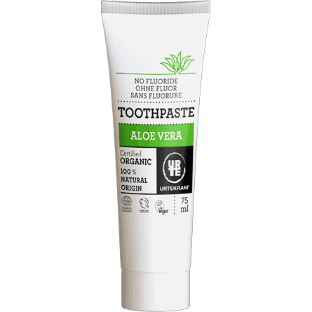 Urtekram Tandpasta m. Aloe Vera • 75 ml.